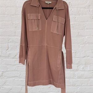 Reiss Pink Long Sleeve Dress